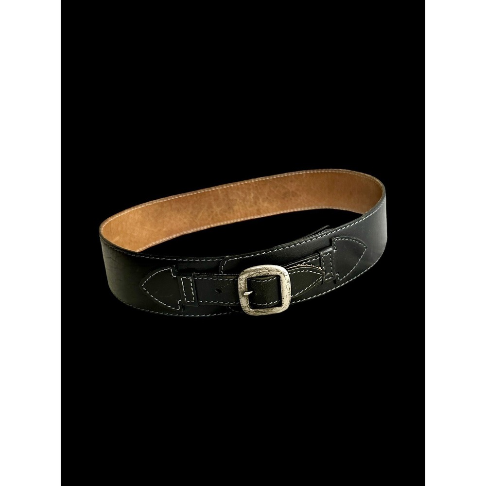 Vintage Kenzo Paris Leather Belt Western Sz 28/29 Boho‎ Total Measurement 32